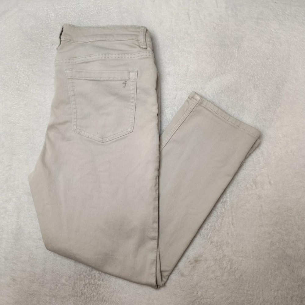 The Perfect Jean NYC Denkhaki Mens 38x30 Beige Slim Stretch Denim Jeans 5 Pocket